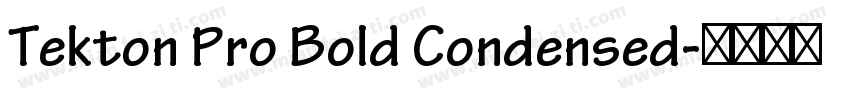 Tekton Pro Bold Condensed字体转换
